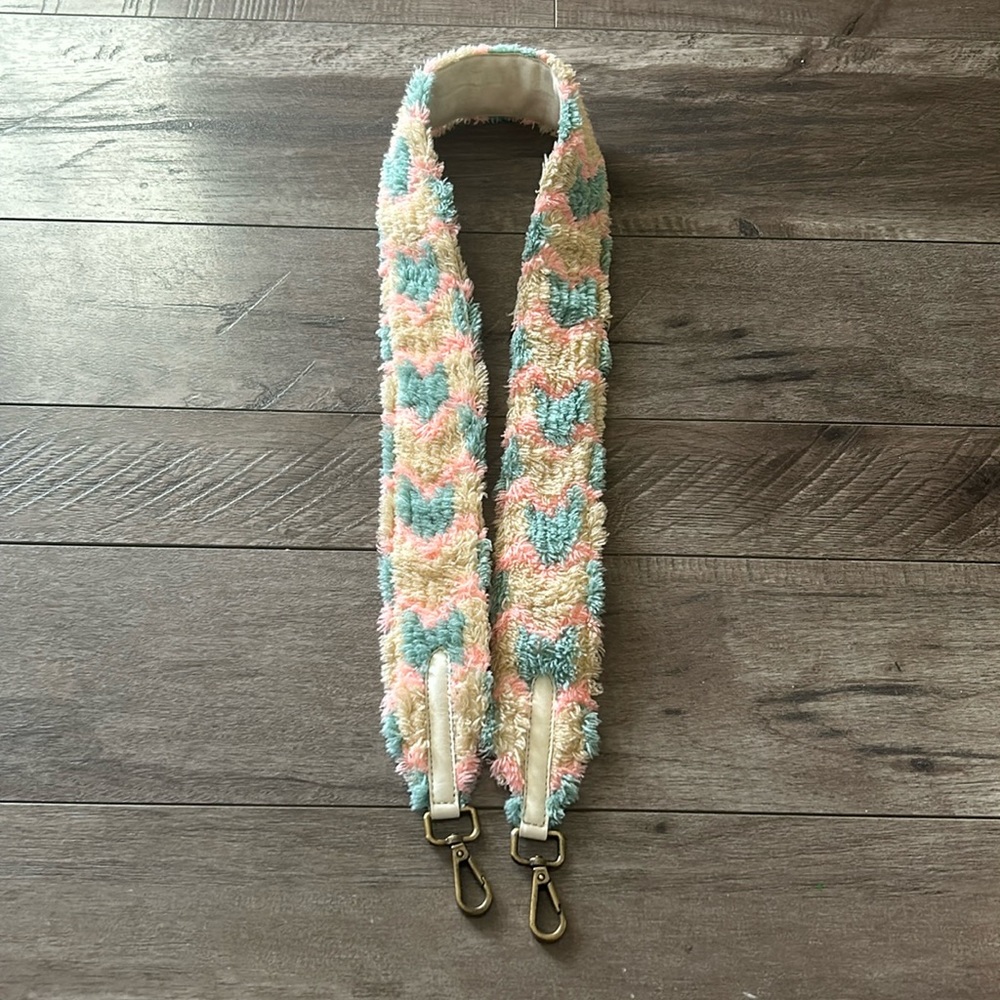 Anthropologie crossbody strap camera Strap fuzzy